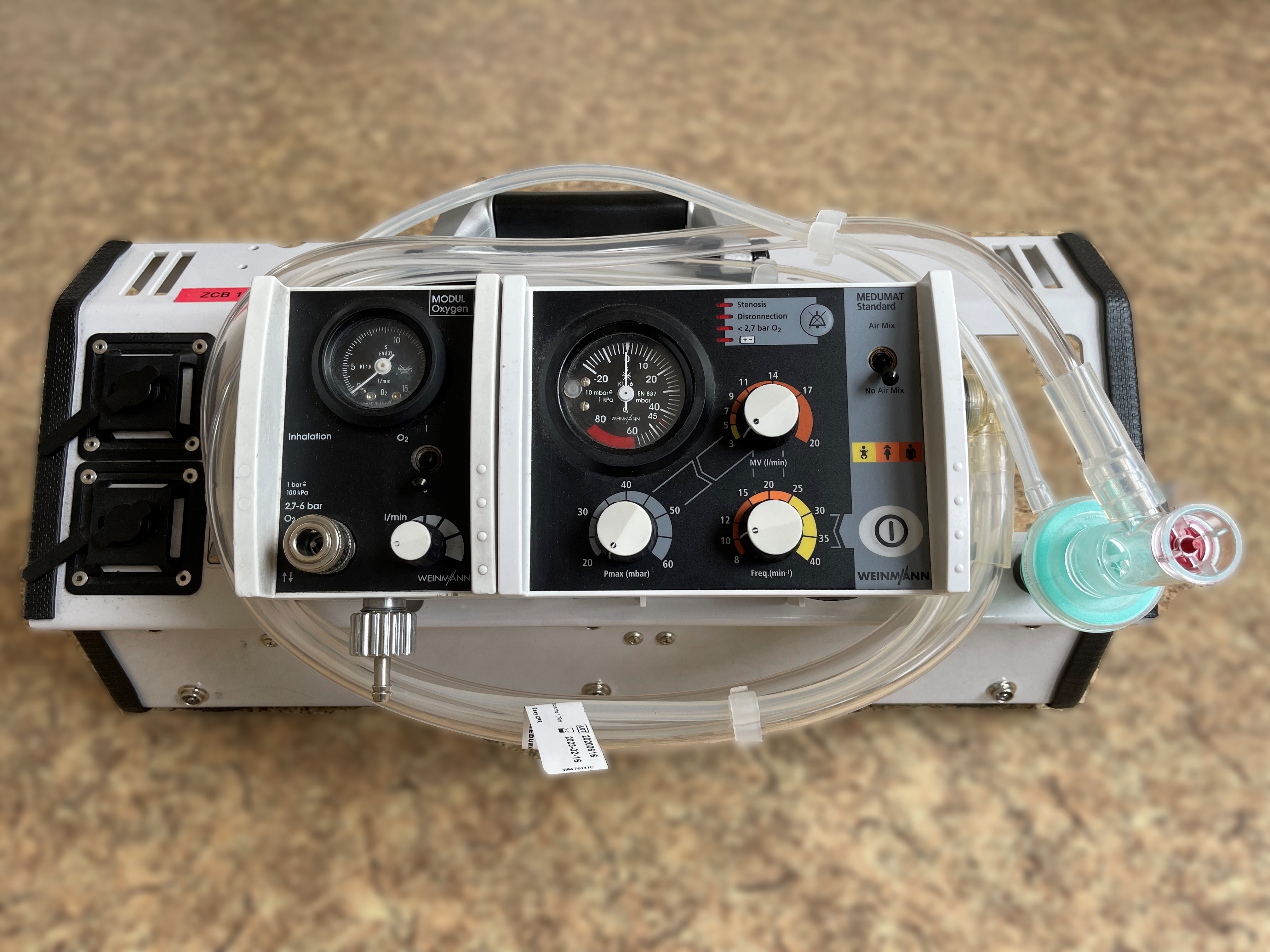 Odprodej majetku – plicní ventilátory